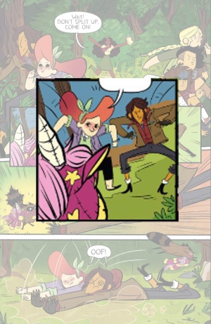 Section of a panel from Lumberjanes #13
